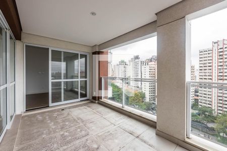 Varanda da Sala de apartamento à venda com 1 quarto, 55m² em Paraíso, São Paulo