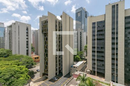Vista da Sala de apartamento à venda com 1 quarto, 50m² em Cidade Monções, São Paulo