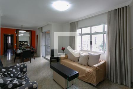 Sala de apartamento à venda com 4 quartos, 135m² em Funcionários, Belo Horizonte