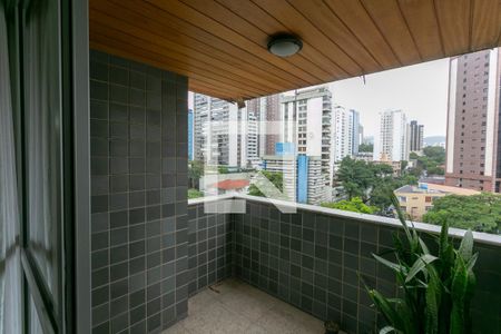 Varanda da Sala de apartamento à venda com 4 quartos, 135m² em Funcionários, Belo Horizonte