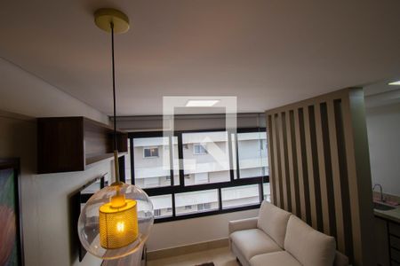 Detalhe sala de apartamento para alugar com 2 quartos, 69m² em Setor Marista, Goiânia