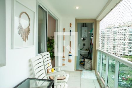 Varanda da Sala de apartamento à venda com 3 quartos, 85m² em Recreio dos Bandeirantes, Rio de Janeiro