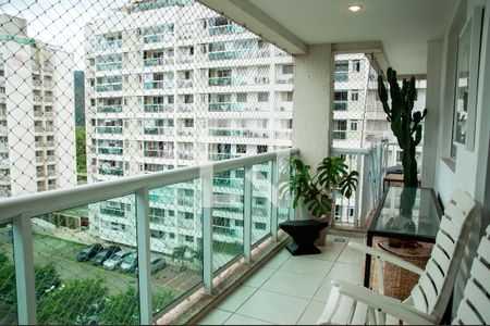 Varanda da Sala de apartamento à venda com 3 quartos, 90m² em Recreio dos Bandeirantes, Rio de Janeiro