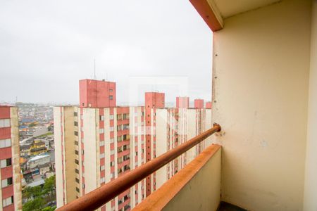 Varanda da sala de apartamento para alugar com 2 quartos, 72m² em Jardim do Estádio, Santo André