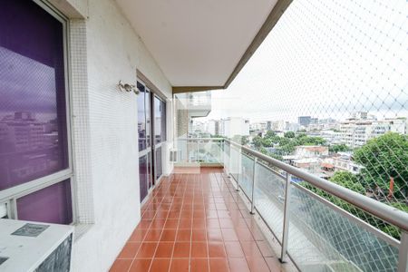 Varanda da Sala de apartamento para alugar com 3 quartos, 130m² em Maracanã, Rio de Janeiro