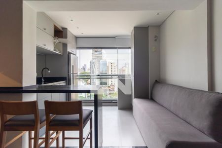 Varanda gourmet de kitnet/studio para alugar com 1 quarto, 30m² em Pinheiros, São Paulo