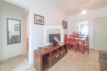 Sala de apartamento para alugar com 1 quarto, 78m² em Pitangueiras, Guarujá