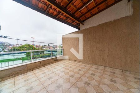 Varanda da Sala de casa à venda com 3 quartos, 196m² em Vila Bela Vista, Santo André