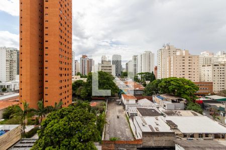 Vista de apartamento à venda com 1 quarto, 48m² em Moema, São Paulo