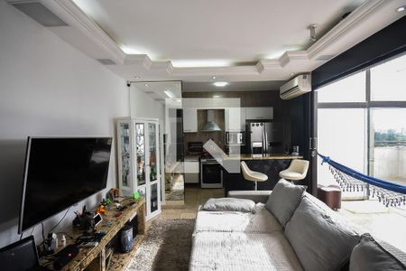 Sala de apartamento à venda com 1 quarto, 76m² em Paraíso do Morumbi, São Paulo