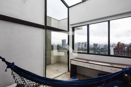 Varanda de apartamento à venda com 1 quarto, 76m² em Paraíso do Morumbi, São Paulo