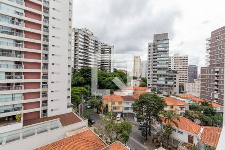 Varanda - vista de apartamento para alugar com 1 quarto, 29m² em Sumaré, São Paulo