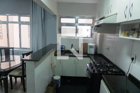 cozinha de apartamento para alugar com 1 quarto, 50m² em Bela Vista, São Paulo