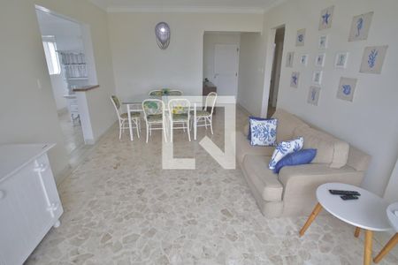 Sala de Estar e Jantar de apartamento para alugar com 3 quartos, 136m² em Ponta da Praia, Santos