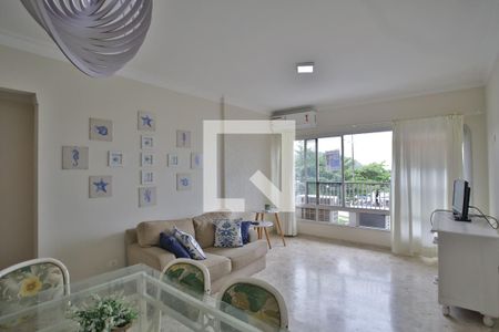 Sala de Estar e Jantar de apartamento para alugar com 3 quartos, 136m² em Ponta da Praia, Santos