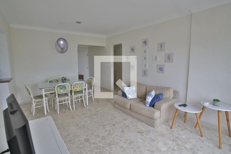 Sala de Estar e Jantar de apartamento para alugar com 3 quartos, 136m² em Ponta da Praia, Santos