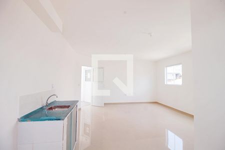 Sala/Cozinha de kitnet/studio para alugar com 1 quarto, 43m² em Parque Pinheiros, Taboão da Serra