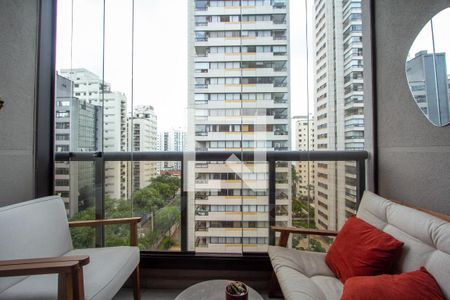 Varanda de apartamento à venda com 2 quartos, 80m² em Indianópolis, São Paulo