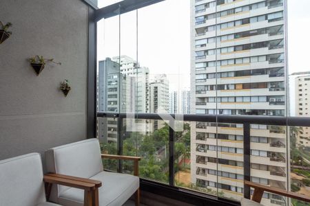 Varanda de apartamento à venda com 2 quartos, 80m² em Indianópolis, São Paulo
