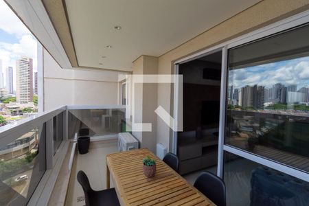 Varanda da Sala de apartamento para alugar com 1 quarto, 48m² em Setor Marista, Goiânia