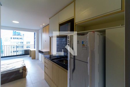 Cozinha de kitnet/studio para alugar com 1 quarto, 26m² em Vila Mariana, São Paulo