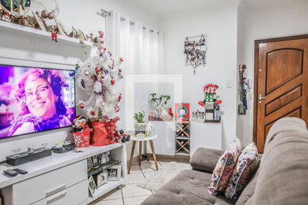 Sala de apartamento à venda com 2 quartos, 70m² em Vila Clarice, Santo André