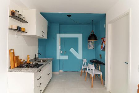 Sala/cozinha americana de apartamento para alugar com 1 quarto, 24m² em Tatuapé, São Paulo