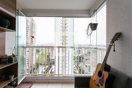 Varanda da Sala de apartamento à venda com 2 quartos, 59m² em Tatuapé, São Paulo