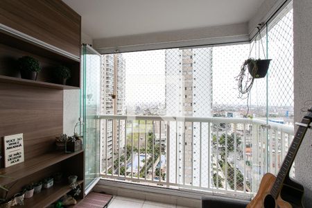 Varanda da Sala de apartamento à venda com 2 quartos, 59m² em Tatuapé, São Paulo