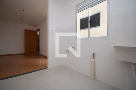 Sala / Cozinha de apartamento à venda com 2 quartos, 50m² em Santos Dumont, São Leopoldo