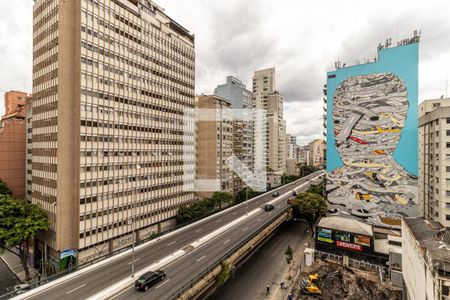 Vista do Quarto de apartamento à venda com 1 quarto, 26m² em Vila Buarque, São Paulo