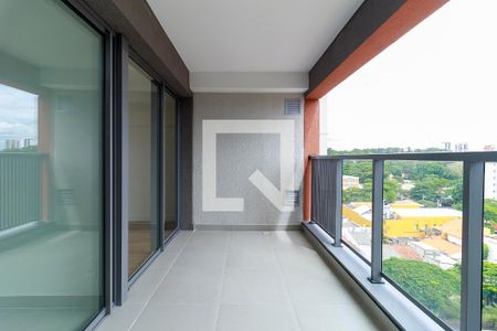 Varanda da Sala de kitnet/studio para alugar com 1 quarto, 40m² em Santo Amaro, São Paulo