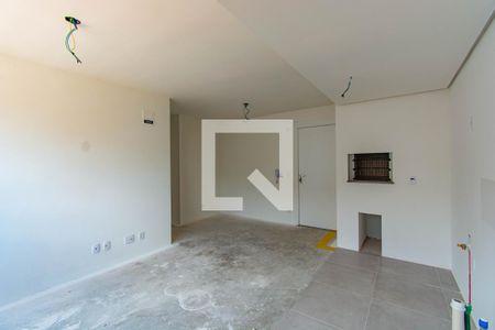 Sala/Cozinha de apartamento à venda com 2 quartos, 53m² em Bairro Fátima, Canoas