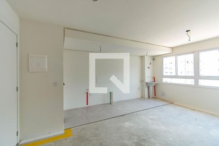 Sala/Cozinha de apartamento à venda com 2 quartos, 53m² em Bairro Fátima, Canoas