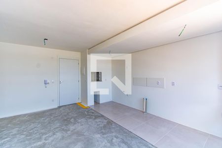 Sala/Cozinha de apartamento à venda com 2 quartos, 53m² em Bairro Fátima, Canoas