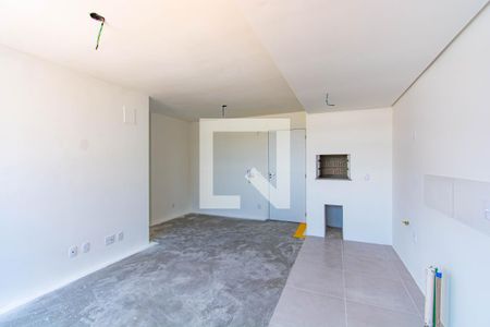 Sala/Cozinha de apartamento à venda com 2 quartos, 53m² em Bairro Fátima, Canoas