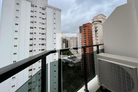 Varanda da Sala de apartamento à venda com 1 quarto, 105m² em Itaim Bibi, São Paulo