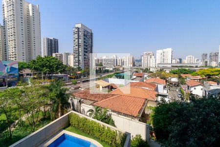 Sala - Vista de apartamento à venda com 1 quarto, 42m² em Cidade Monções, São Paulo