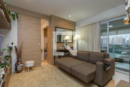 Sala de apartamento para alugar com 1 quarto, 42m² em Cidade Monções, São Paulo