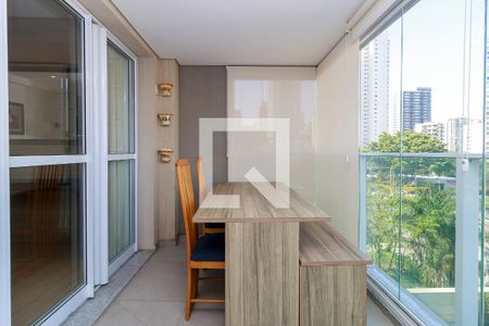 Sala - Varanda de apartamento à venda com 1 quarto, 42m² em Cidade Monções, São Paulo