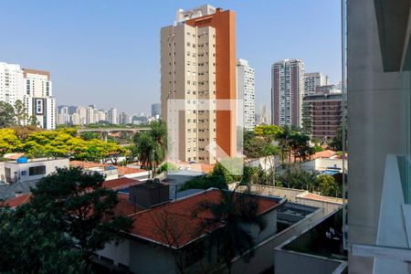 Sala - Vista de apartamento à venda com 1 quarto, 42m² em Cidade Monções, São Paulo