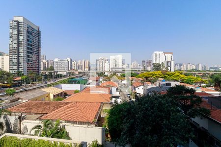 Sala - Vista de apartamento à venda com 1 quarto, 42m² em Cidade Monções, São Paulo