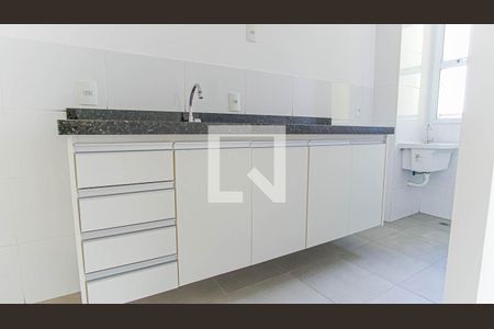 Cozinha e Área de Serviço de apartamento à venda com 2 quartos, 53m² em Vila São Pedro, Santo André