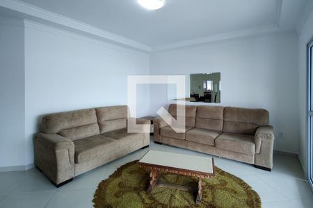 Sala de TV de apartamento para alugar com 3 quartos, 145m² em Guilhermina, Praia Grande