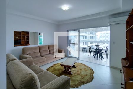 Sala de TV de apartamento para alugar com 3 quartos, 145m² em Guilhermina, Praia Grande