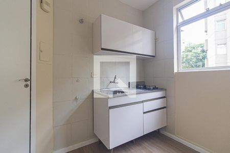 Cozinha de apartamento para alugar com 1 quarto, 25m² em Centro, Curitiba