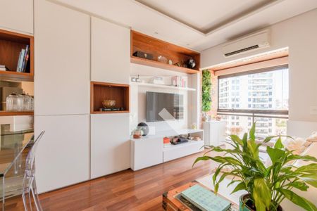 Sala de apartamento à venda com 1 quarto, 42m² em Vila Nova Conceição, São Paulo