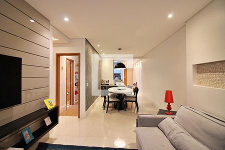 Sala  de apartamento à venda com 3 quartos, 146m² em Vila Caminho do Mar, São Bernardo do Campo