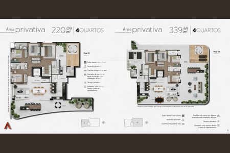 Apartamento à venda com 4 quartos, 339m² em Gutierrez, Belo Horizonte