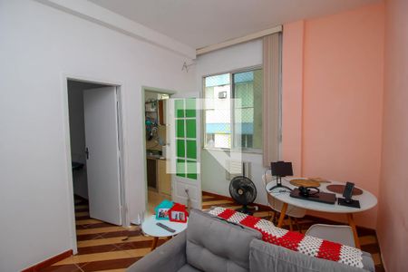 Sala de apartamento para alugar com 1 quarto, 34m² em Glória, Rio de Janeiro